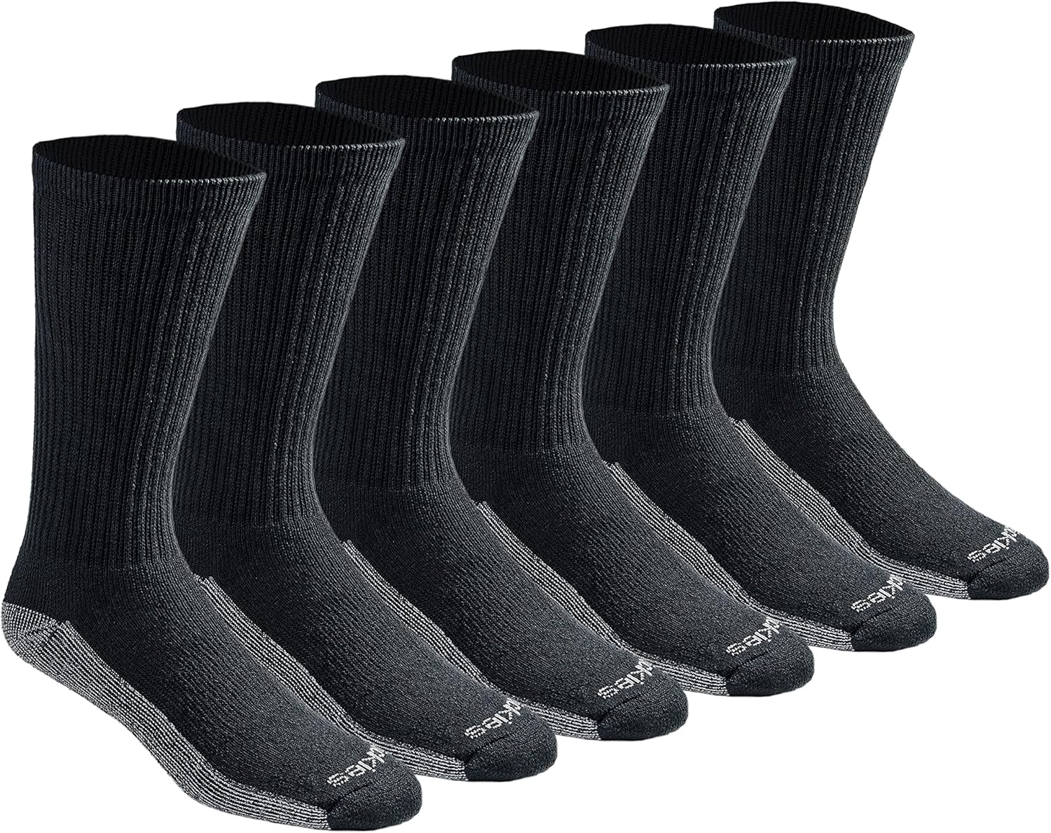 Men's Dri-Tech Moisture Control Crew Socks, Available in M-XXL (6, 12, 18 Pairs)